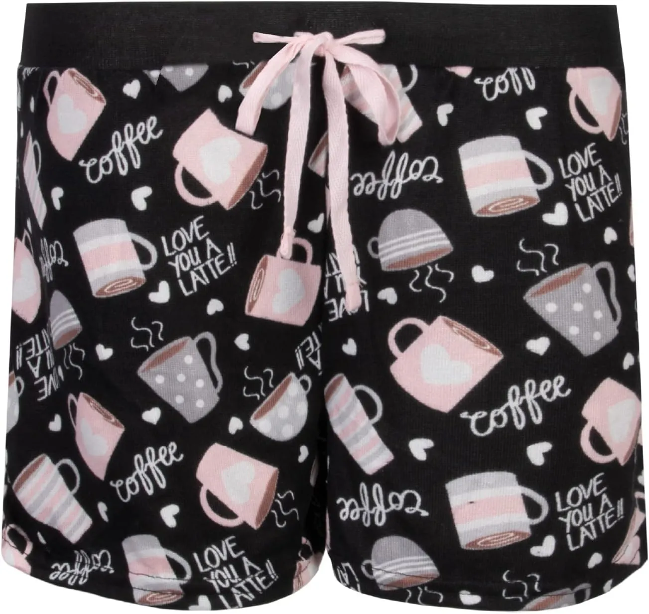 4 Piece: Short Sleeve Top with Shorts Sleep Set - Soft and Cozy Loungewear Pajamas