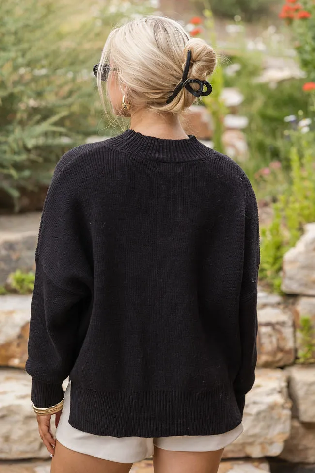 A Great Escape Black Oversized Sweater SALE