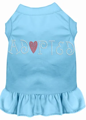 Adopted Rhinestone Dress Baby Blue Xl