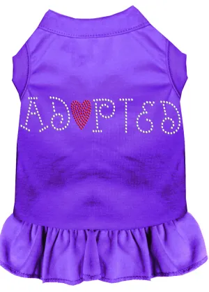 Adopted Rhinestone Dress Purple Xxxl