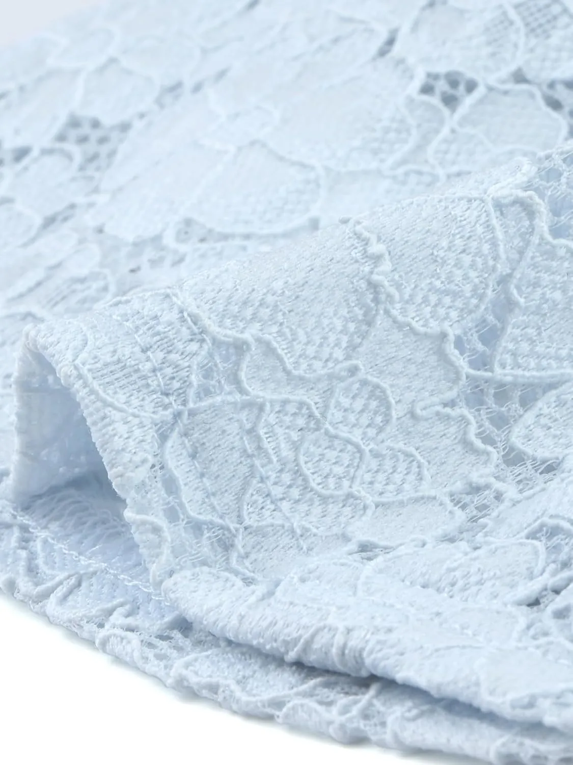 Allegra K Lace Shrug for Women's Evening Open Front Bell Sleeves Elegant Bolero Cardigan