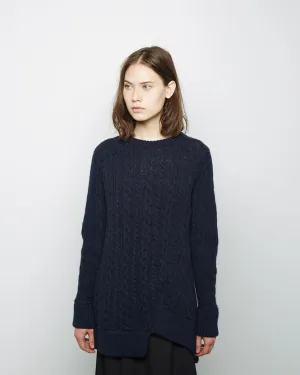 Asymmetric Wool Knit