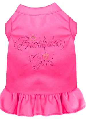 Birthday Girl Rhinestone Dress Bright Pink 4x