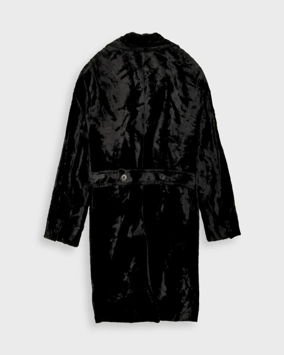 Black velvet DKNY coat