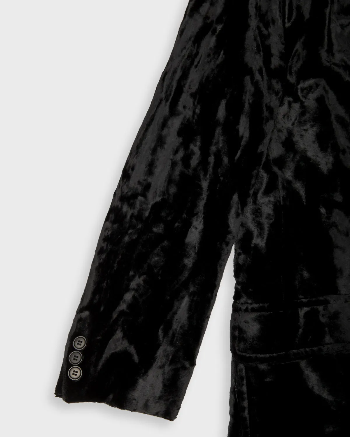 Black velvet DKNY coat