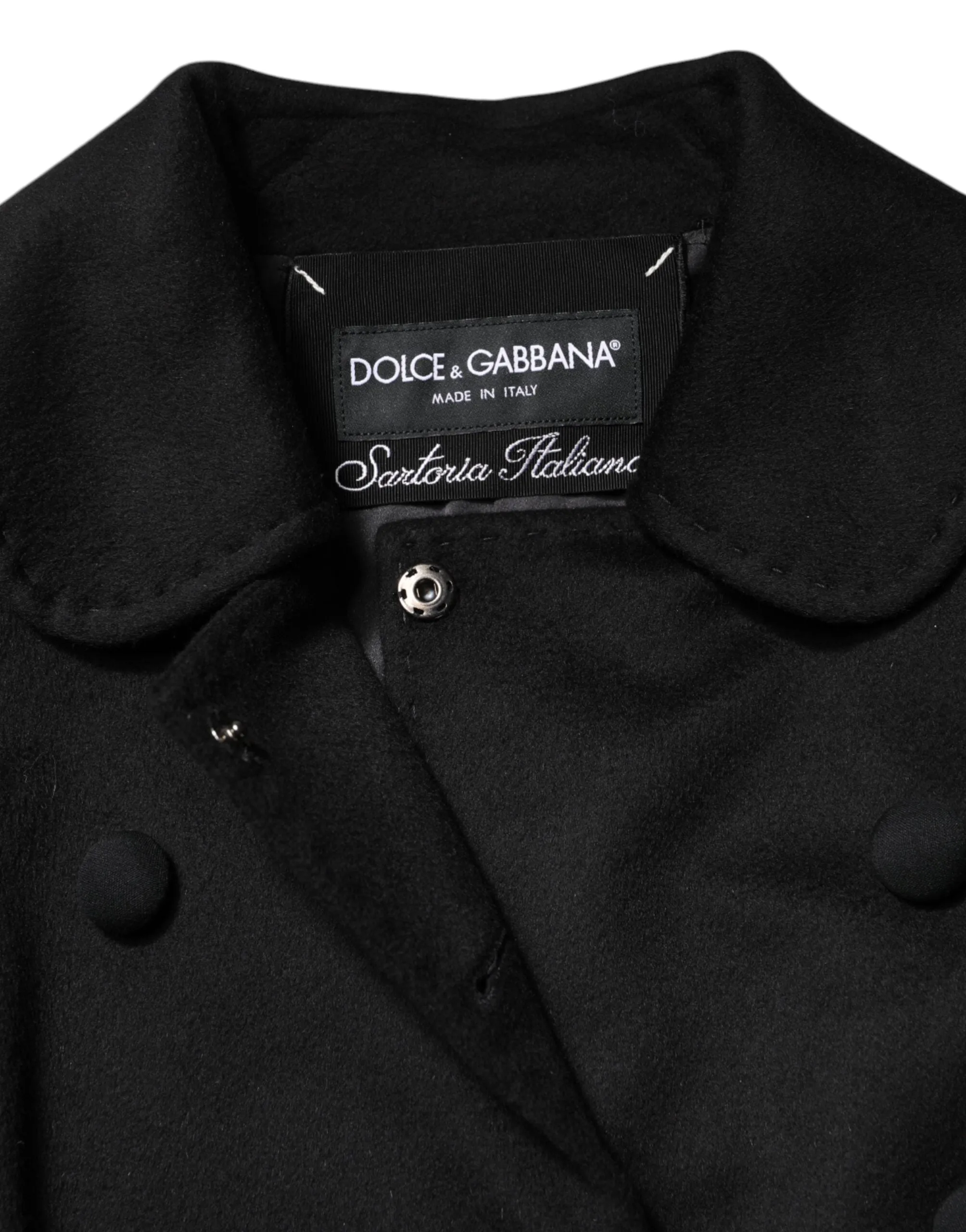 Black Wool Sartoria Italiano Blazer Jacket