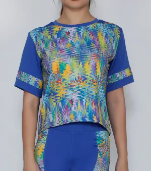 Blue Mirage Crop Top