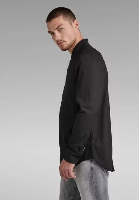 Bomber Collar Regular Shirt L/S