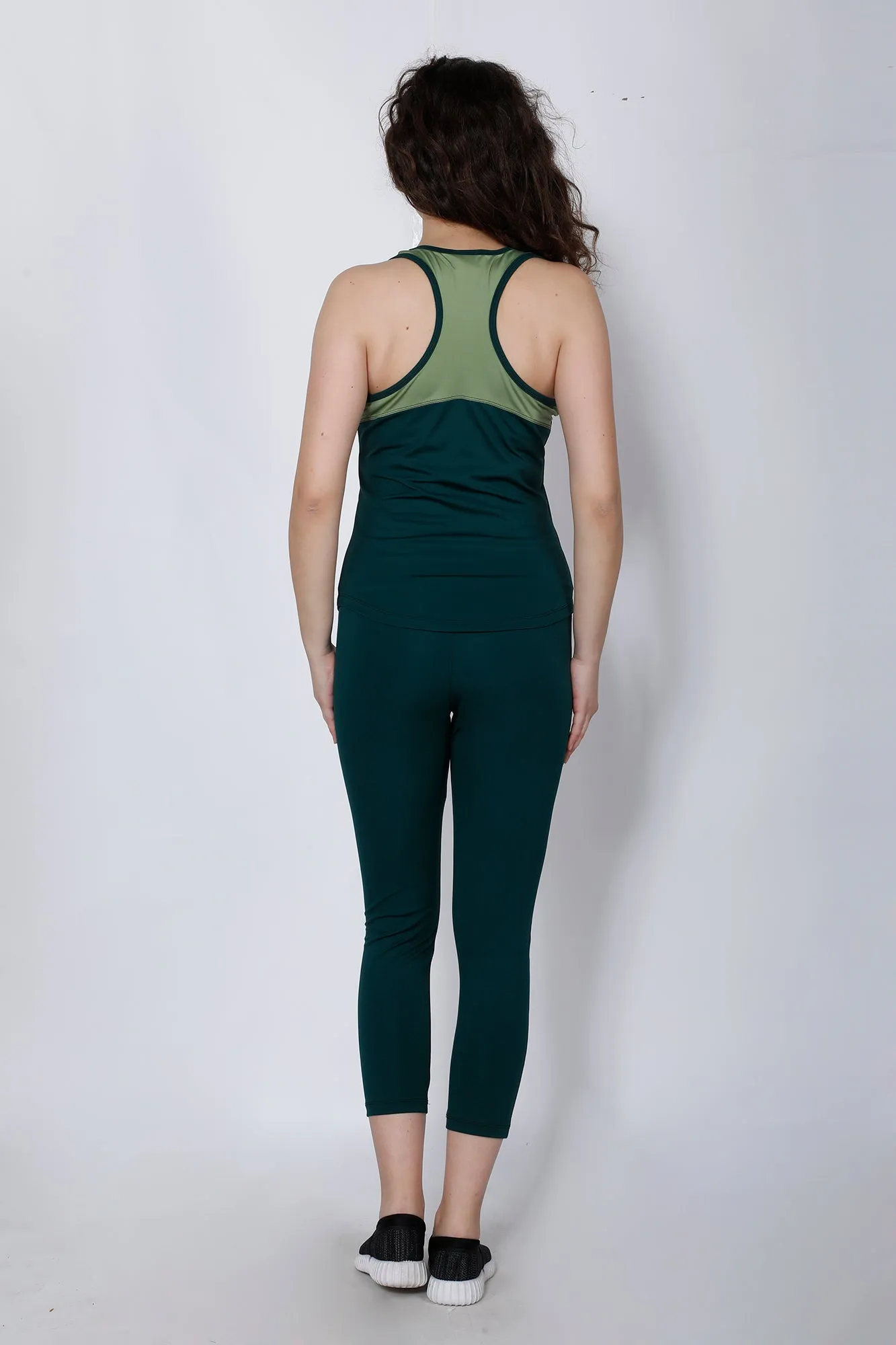 Bottle Green Racerback Tank-Top
