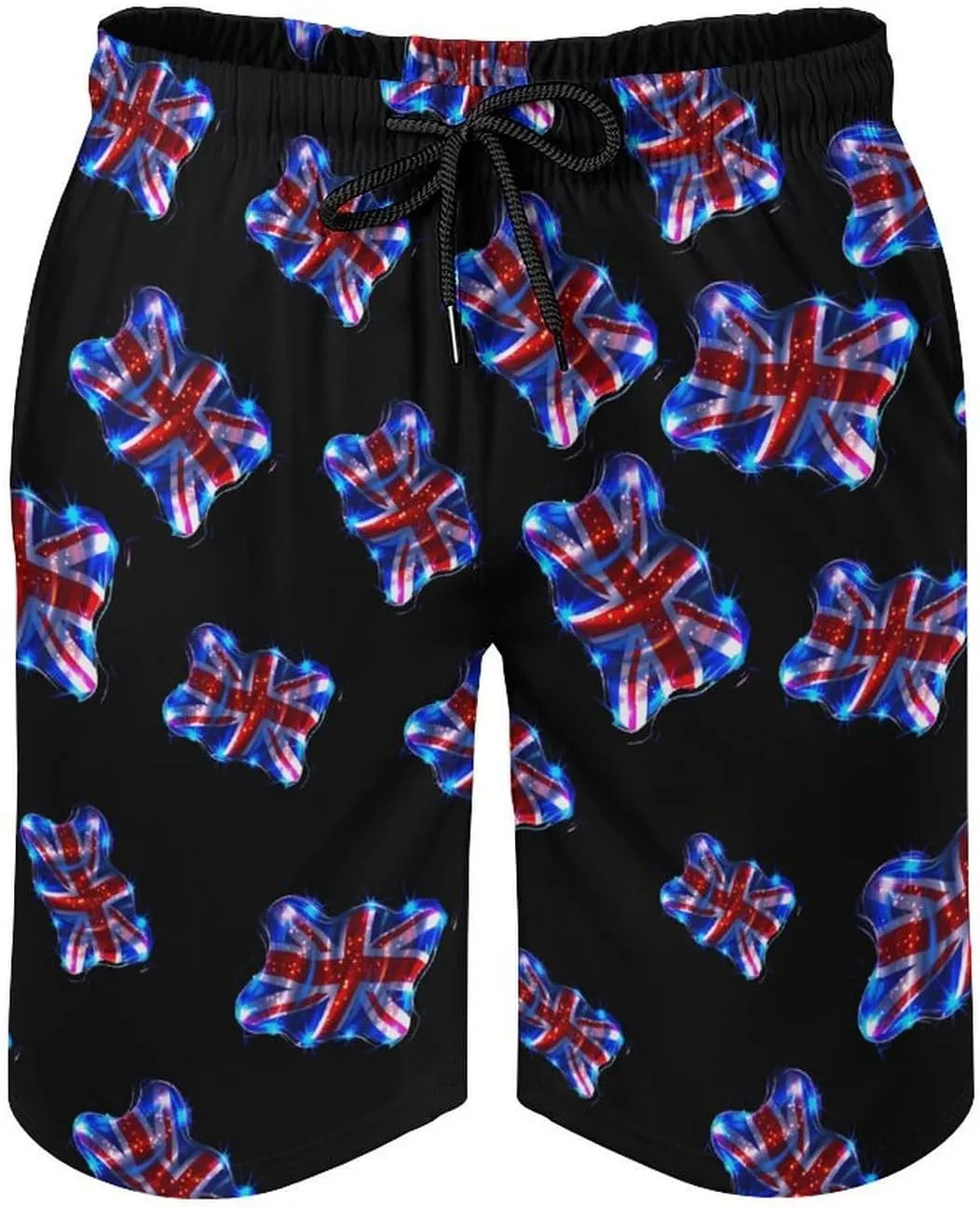 British UK Flag Men's Swim Trunks Quick Dry Board Shorts Breathable Summer Beach Shorts Bathing Suits