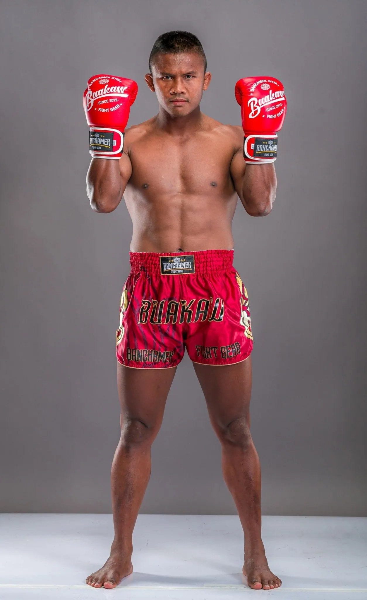 Buakaw Shorts BSH1 RED GOLD