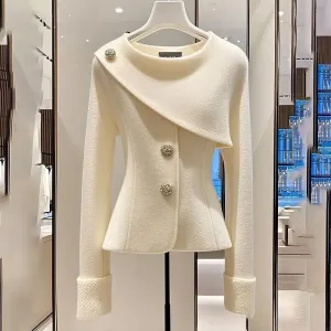 Chic Slim Single Breasted Jacket