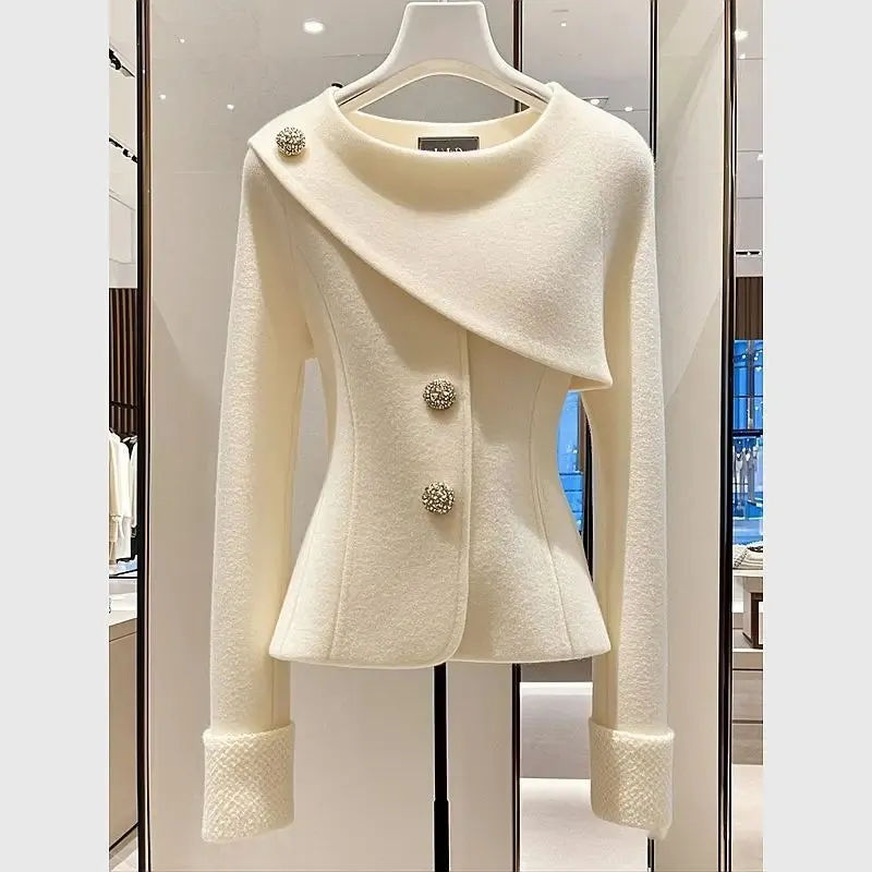 Chic Slim Single Breasted Jacket