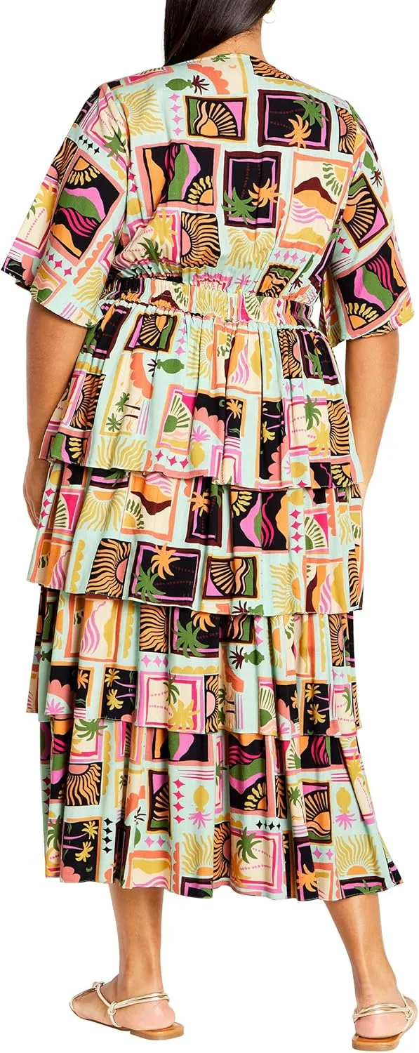 City Chic Women's Plus Size Ana Tie Dress