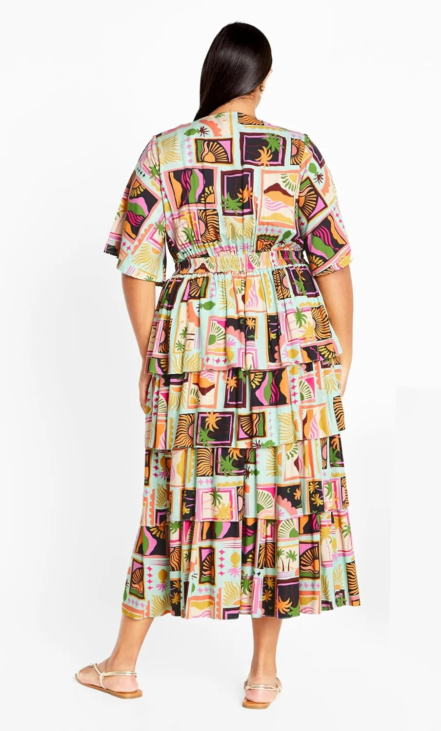 City Chic Women's Plus Size Ana Tie Dress