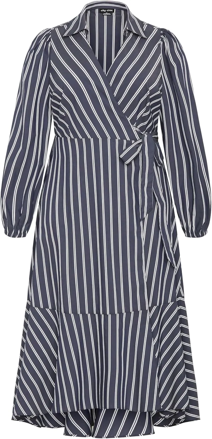 City Chic Women's Plus Size Dress-Selena Wrap