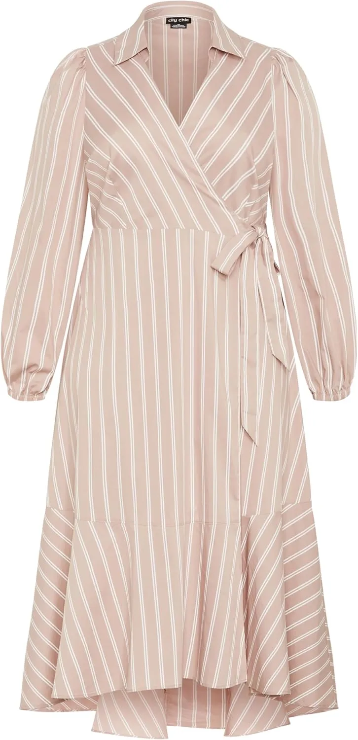 City Chic Women's Plus Size Dress-Selena Wrap