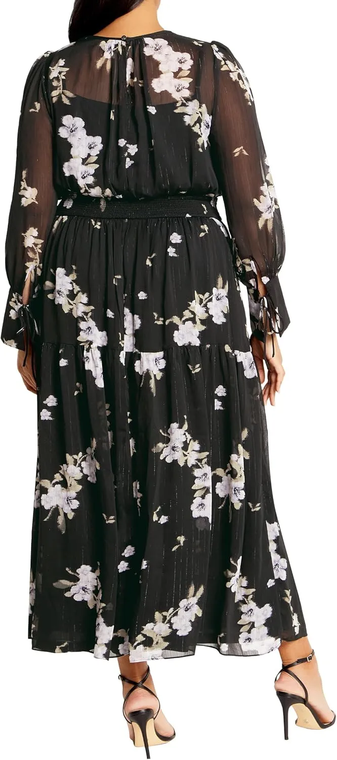 City Chic Women's Plus Size Maxi Amira PRT