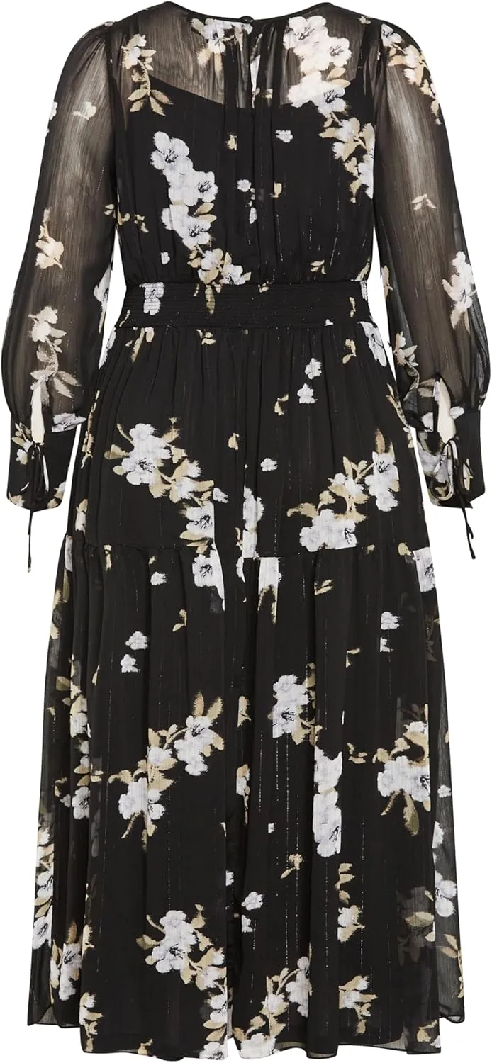 City Chic Women's Plus Size Maxi Amira PRT
