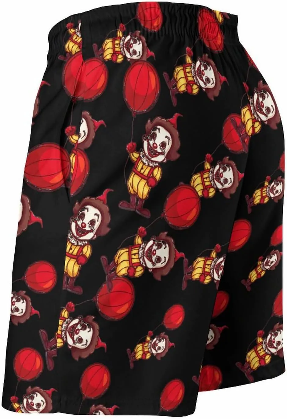 Clown Men's Swim Trunks Quick Dry Board Shorts Breathable Summer Beach Shorts Bathing Suits