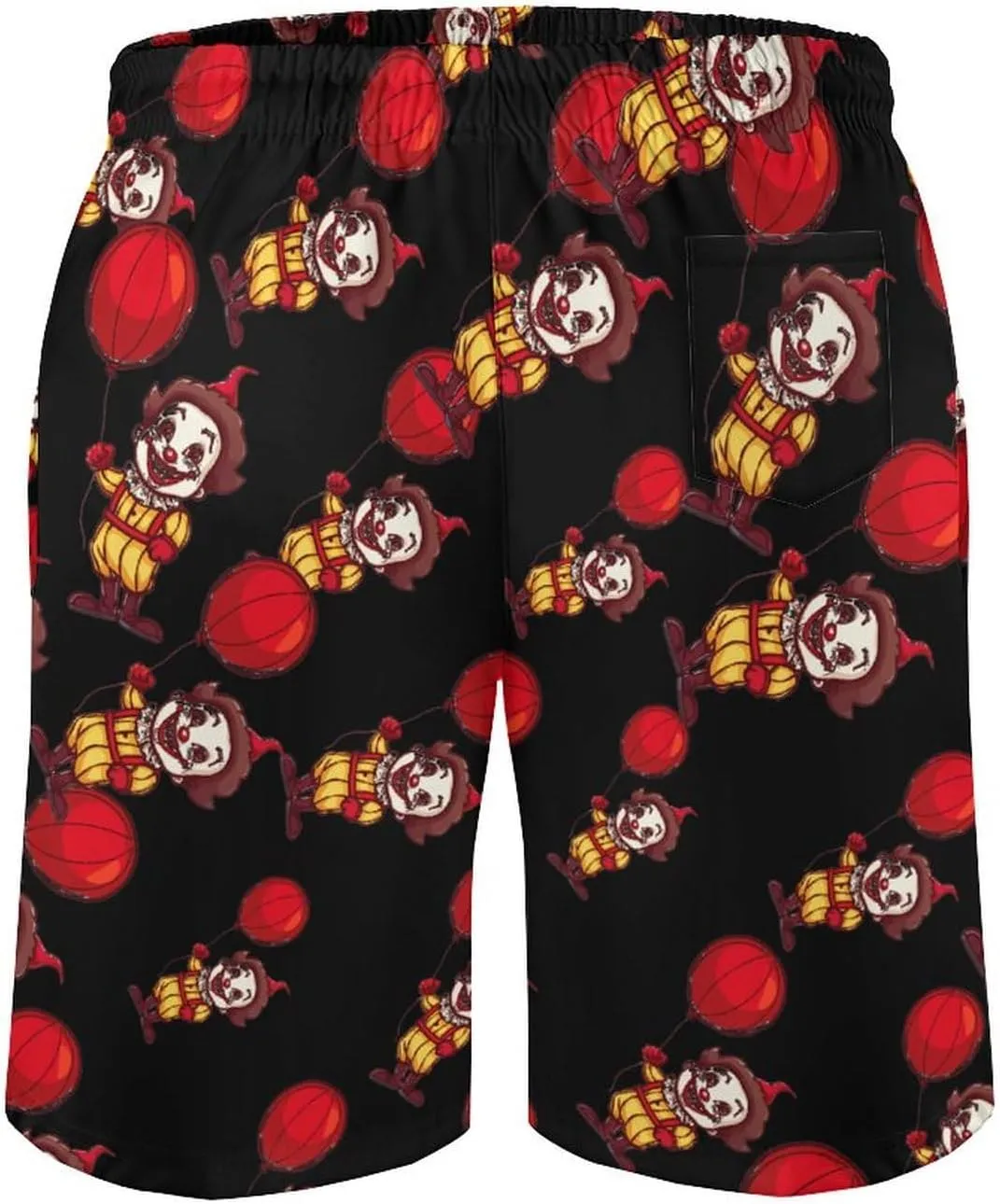 Clown Men's Swim Trunks Quick Dry Board Shorts Breathable Summer Beach Shorts Bathing Suits