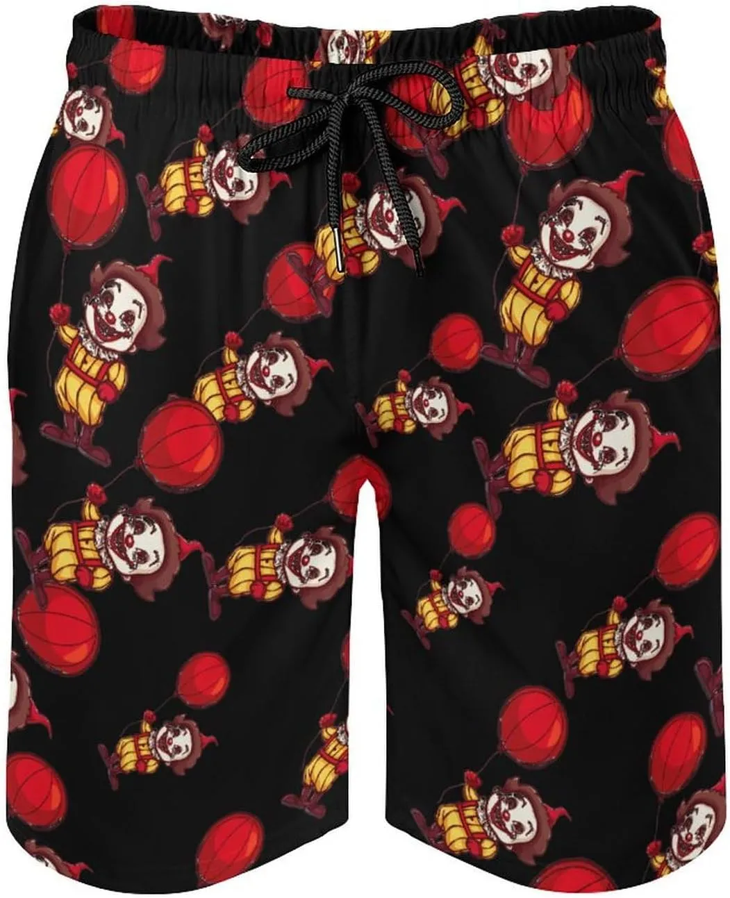 Clown Men's Swim Trunks Quick Dry Board Shorts Breathable Summer Beach Shorts Bathing Suits