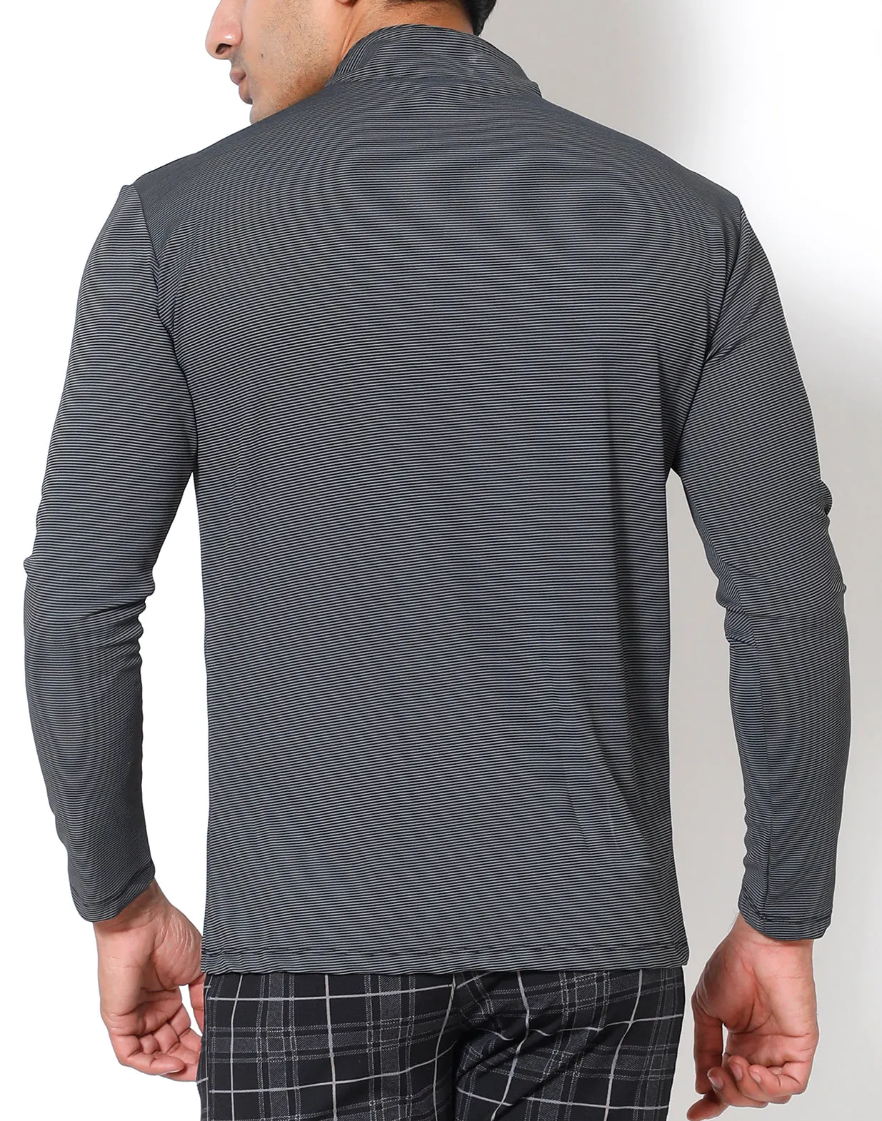 Dark Grey Half Zipper