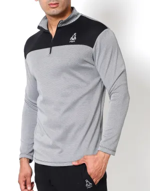 Diamond White Half Zipper