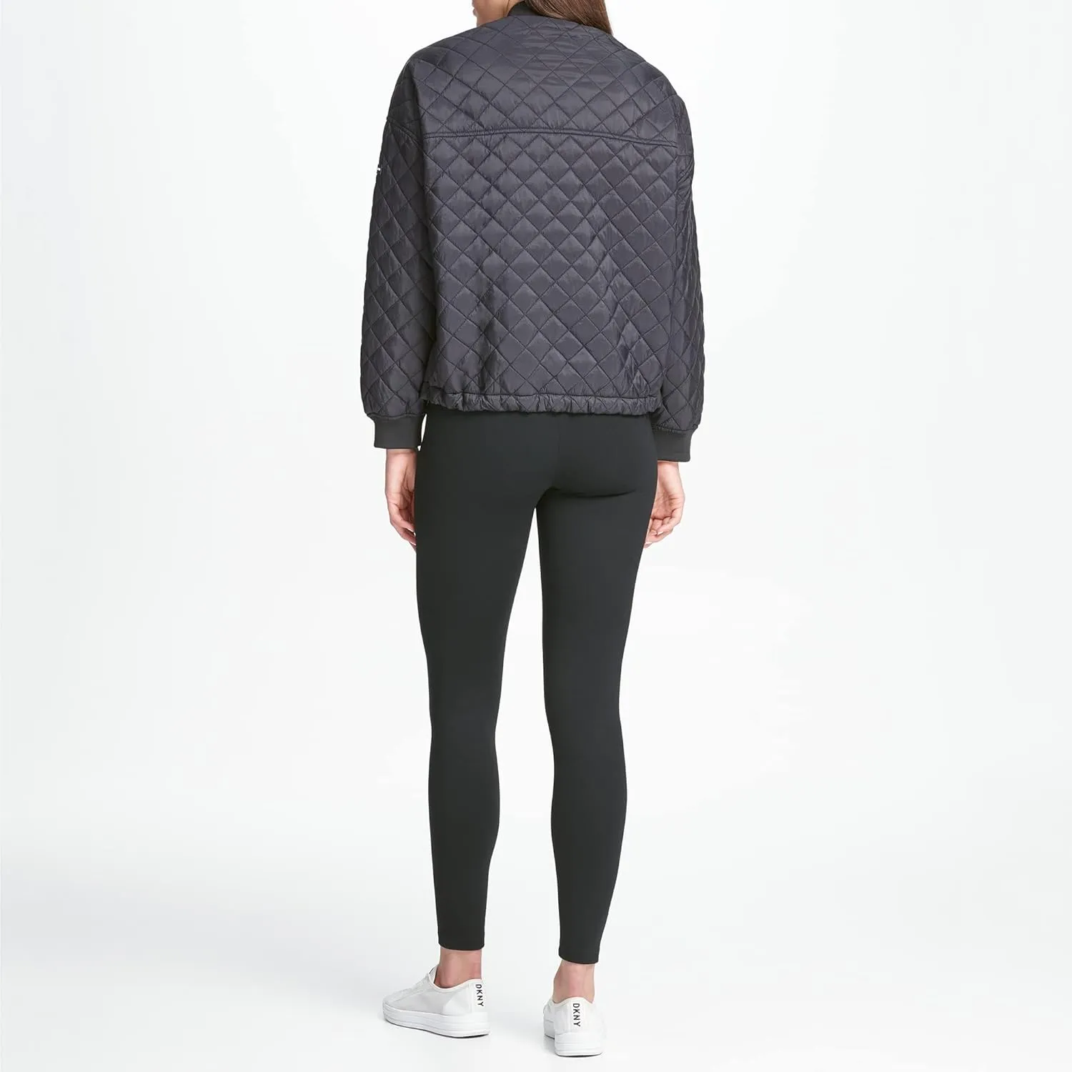DKNY Women's Oversized Quilted Bomber Jacket
