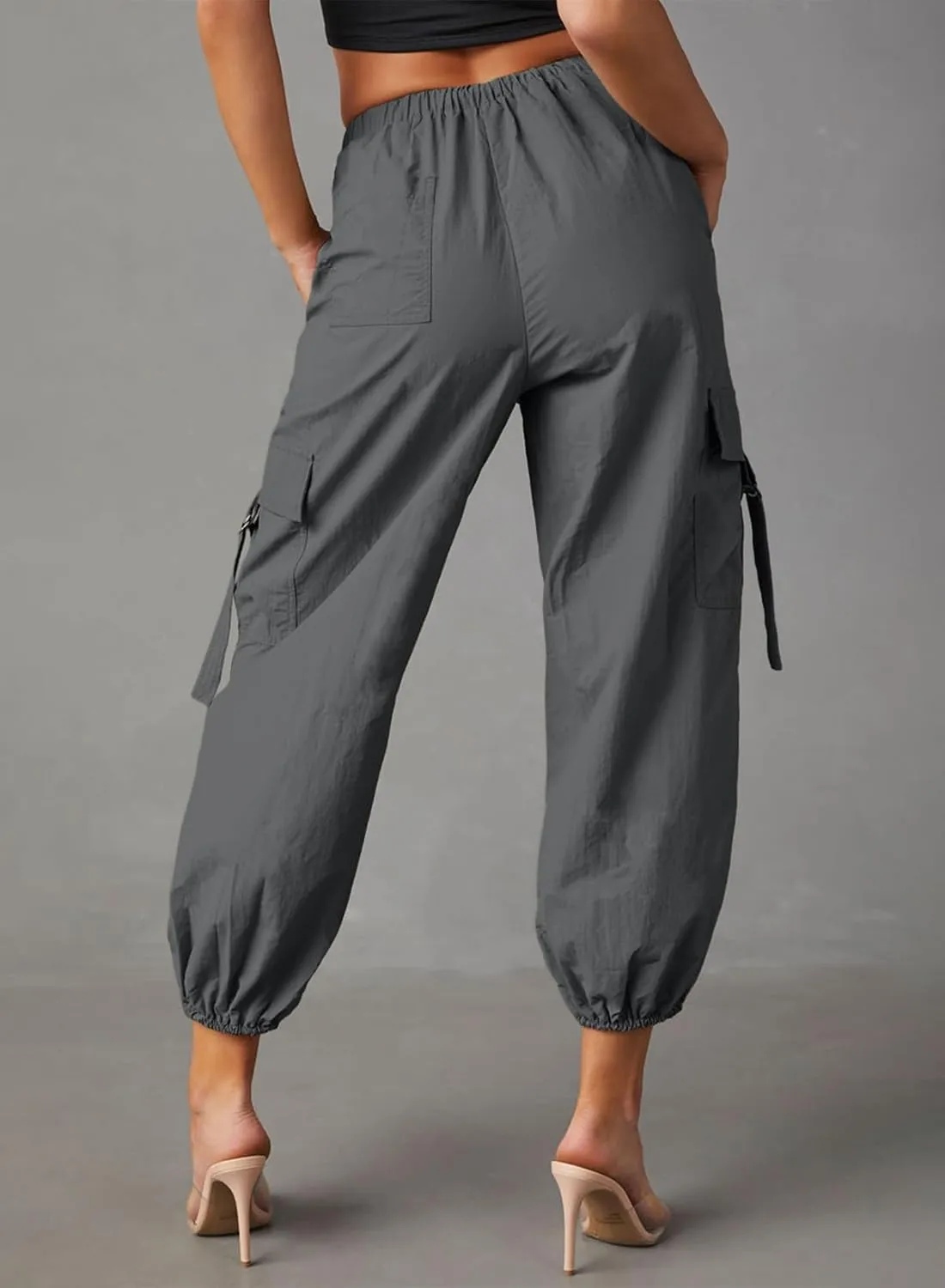 Dokotoo Cargo Pants Women 2024 High Waist Casual Work Hiking Pants for Women with 5 Pockets Pants