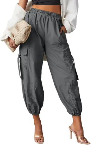 Dokotoo Cargo Pants Women 2024 High Waist Casual Work Hiking Pants for Women with 5 Pockets Pants