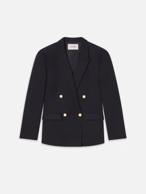 Double Breasted Blazer -- Dark Navy