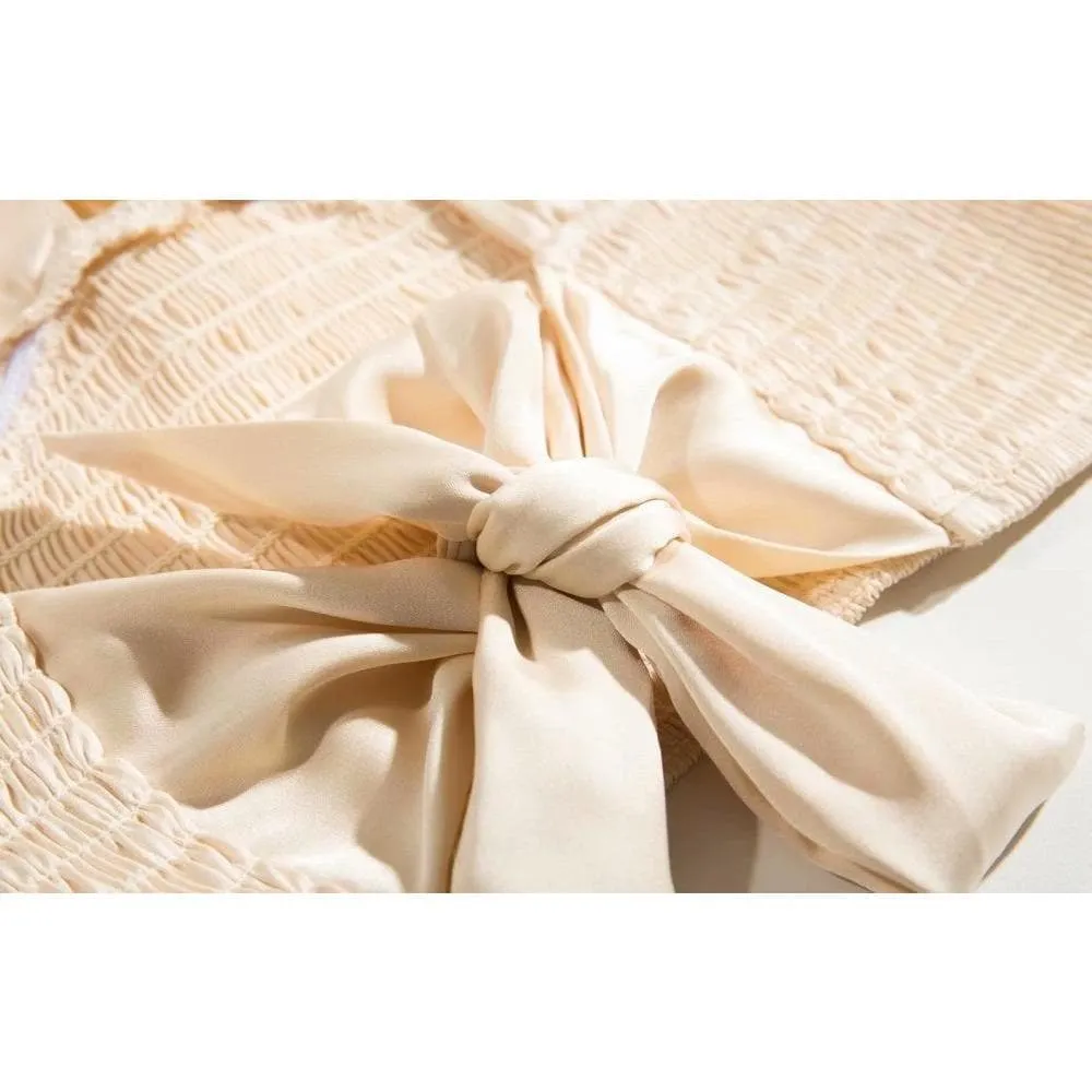 ELEGANT BACKLESS SILK CROP TOP