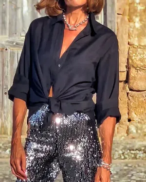 Elegant Satin Blouse