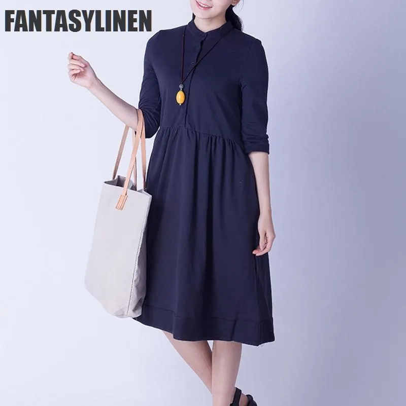 Elegant Warm Loose Casual Dress Women Tops Q0809A