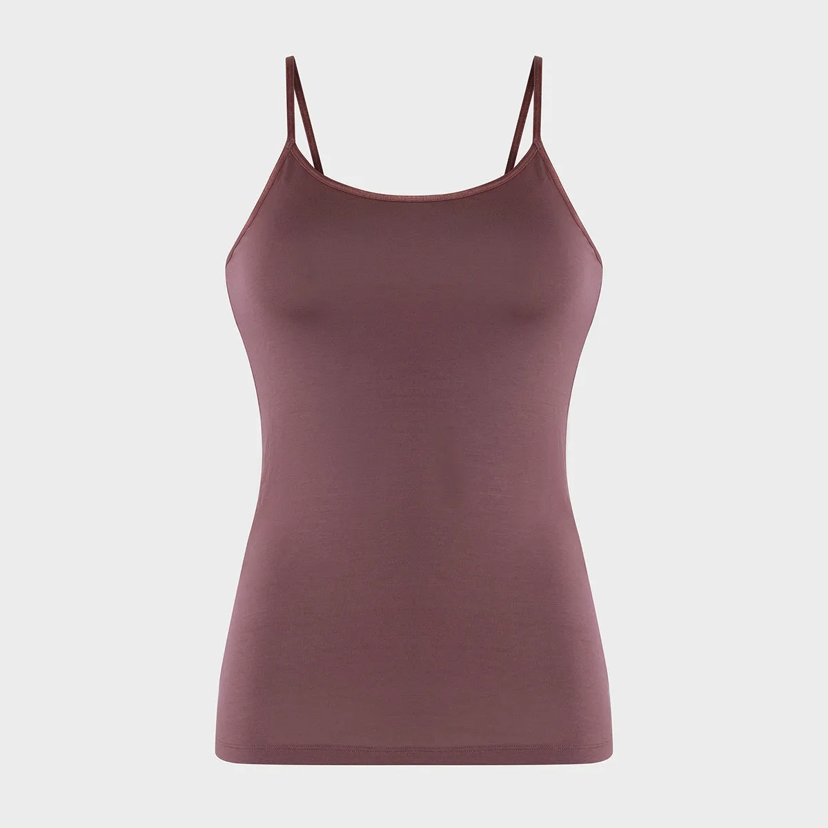 Essential Ultra Soft Modal Camisole with Adjustable Straps-NYC012-Dark Skin