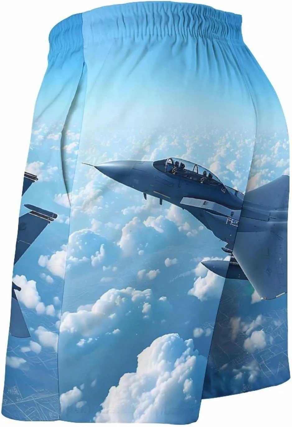 F-15 Eagle Jet Plane Men's Swim Trunks Quick Dry Board Shorts Breathable Summer Beach Shorts Bathing Suits