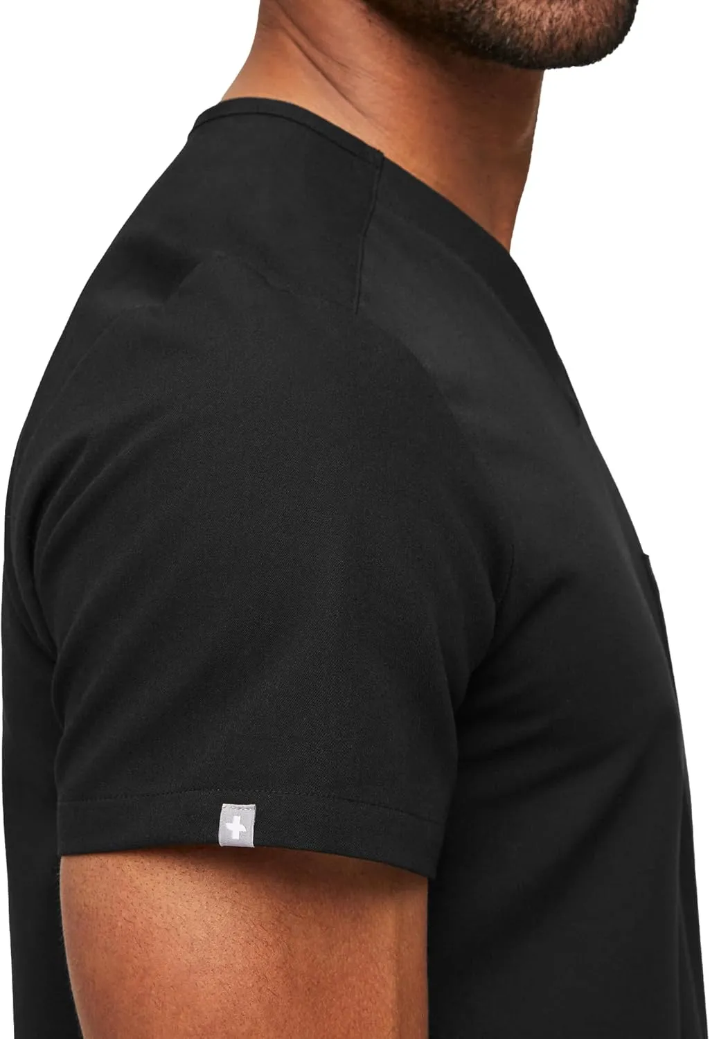 FIGS Chisec Scrub Top for Men  3 Pockets, Tailored Fit, Squared V-Neck, 4-Way Stretch, Moisture-Wicking Men's Scrubs