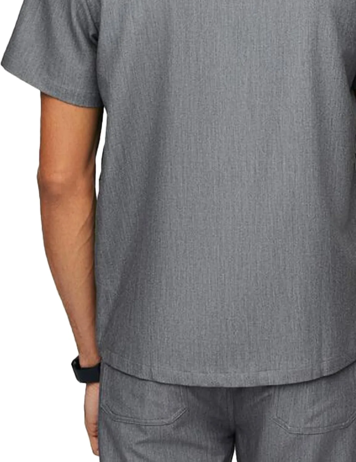 FIGS Chisec Scrub Top for Men  3 Pockets, Tailored Fit, Squared V-Neck, 4-Way Stretch, Moisture-Wicking Men's Scrubs