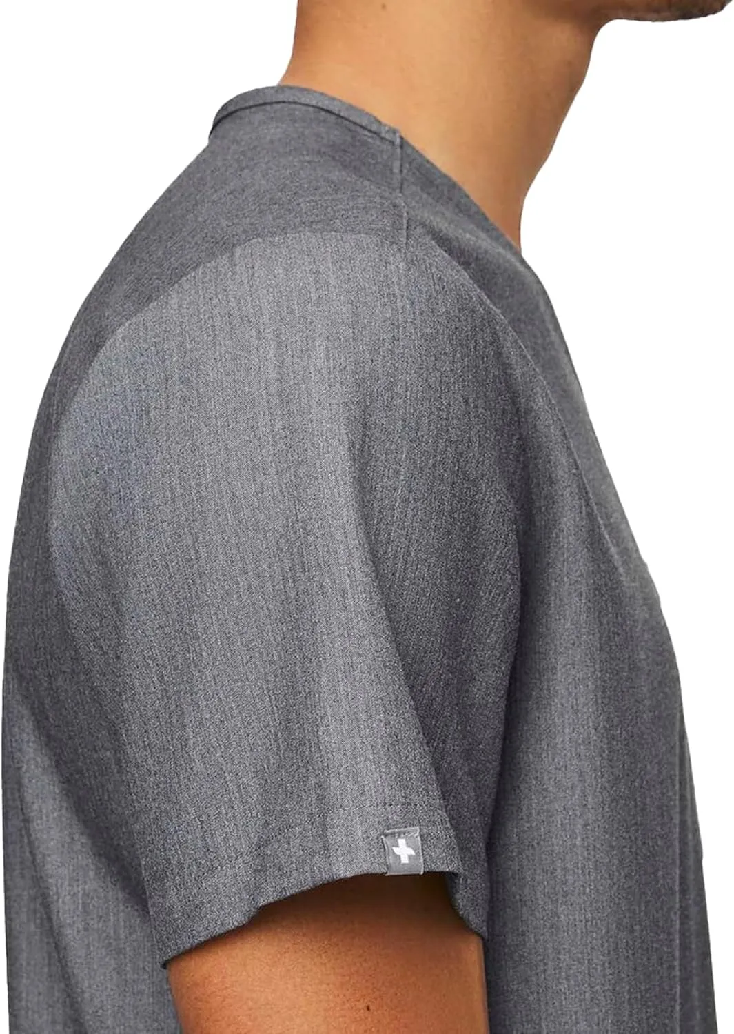 FIGS Chisec Scrub Top for Men  3 Pockets, Tailored Fit, Squared V-Neck, 4-Way Stretch, Moisture-Wicking Men's Scrubs
