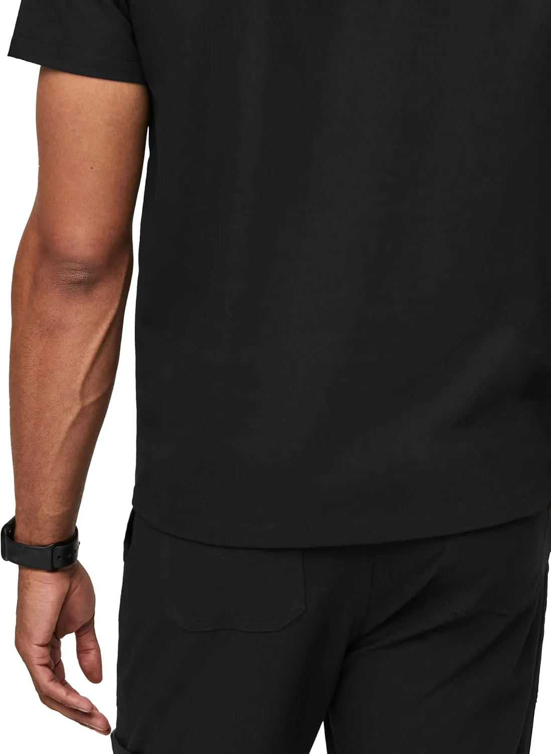 FIGS Chisec Scrub Top for Men  3 Pockets, Tailored Fit, Squared V-Neck, 4-Way Stretch, Moisture-Wicking Men's Scrubs