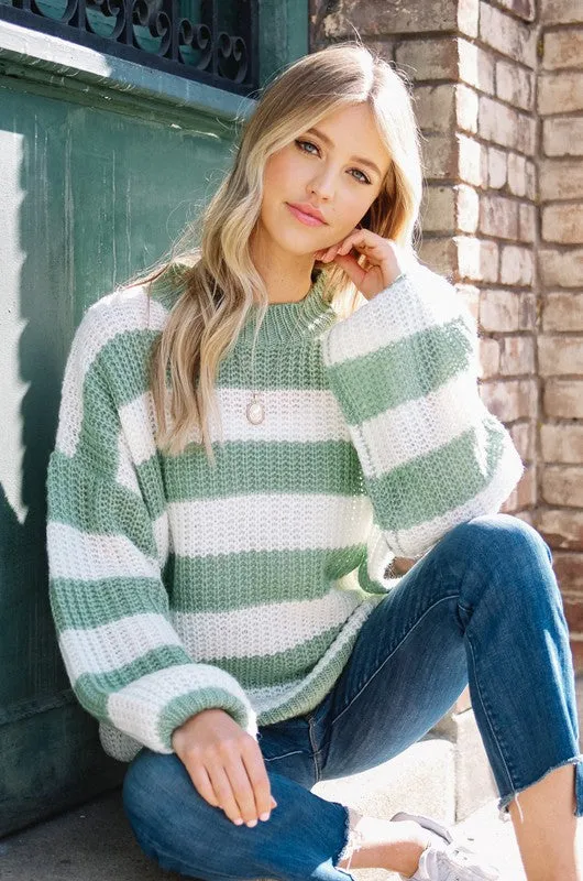 Finally Cozy Stripped Sweater!