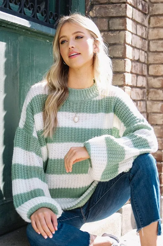 Finally Cozy Stripped Sweater!