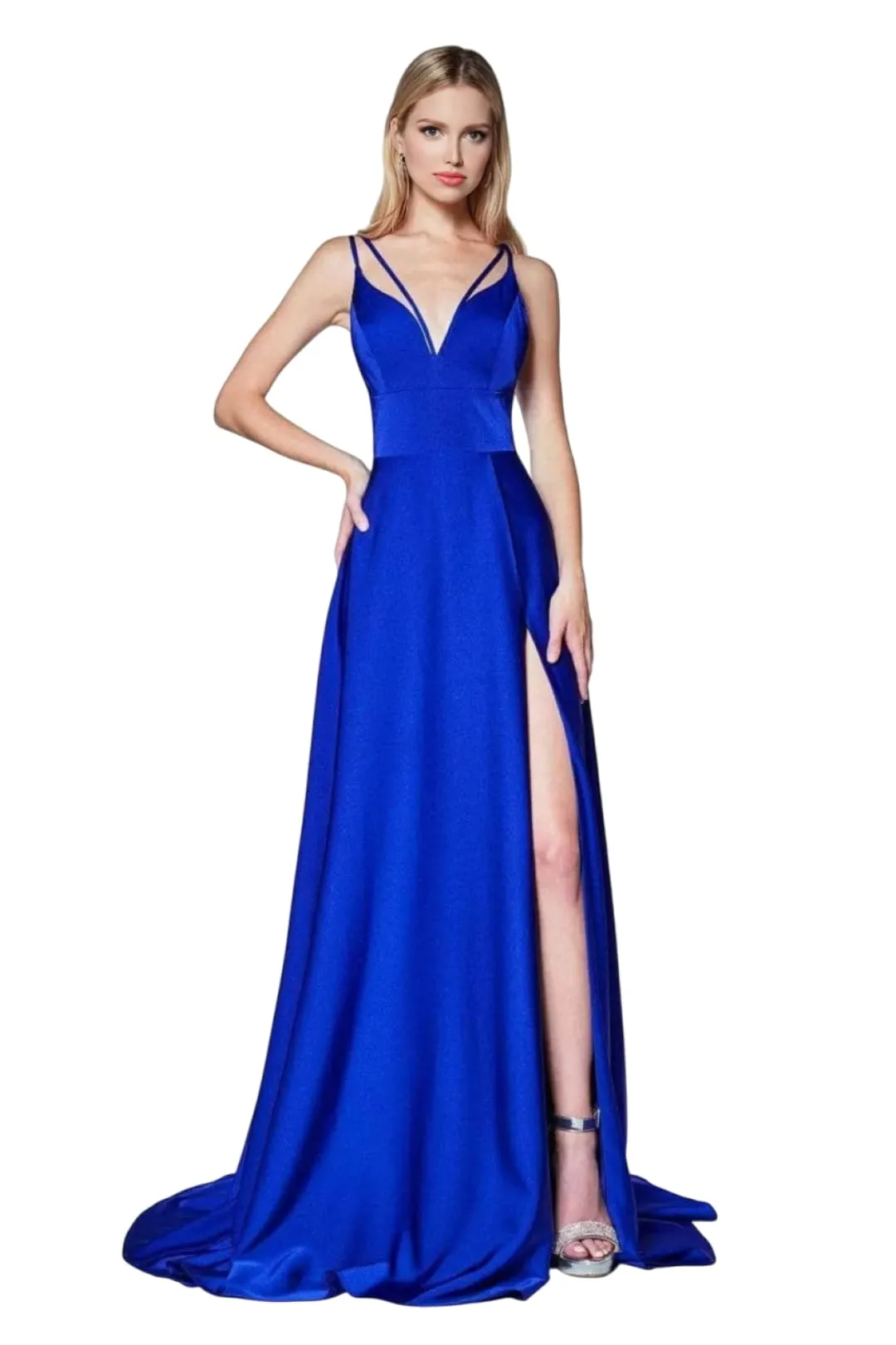Gown 2025 V-Neck A-Line With Train Elegant Evening Dress