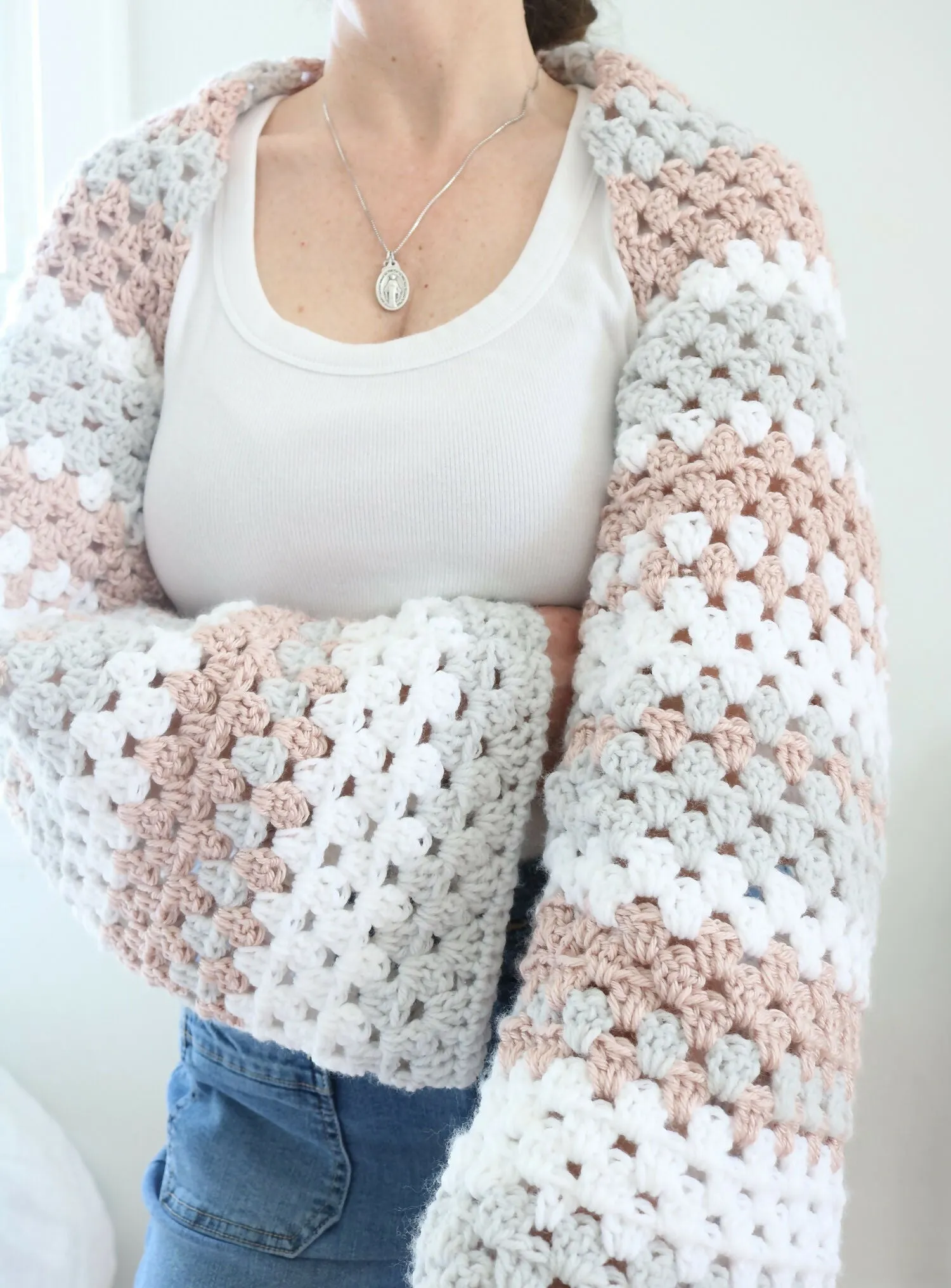 Granny Stripe Shrug (Crochet)