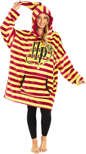 Harry Potter Blanket Hoodie for Kids Cozy Hogwarts Warm Fleece Wearable Blanket