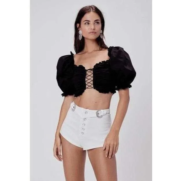 Hollow Out Elegant Crop Top