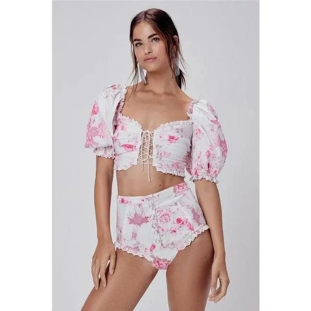 Hollow Out Elegant Crop Top