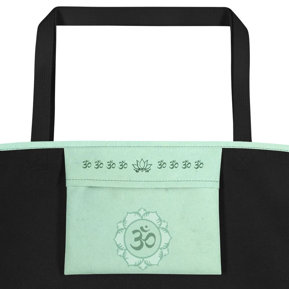 Jade Buddha Yoga Beach Bag