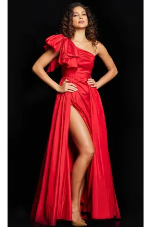 Jovani - Crystal Embellished Strapless Lace Prom Dress 37334